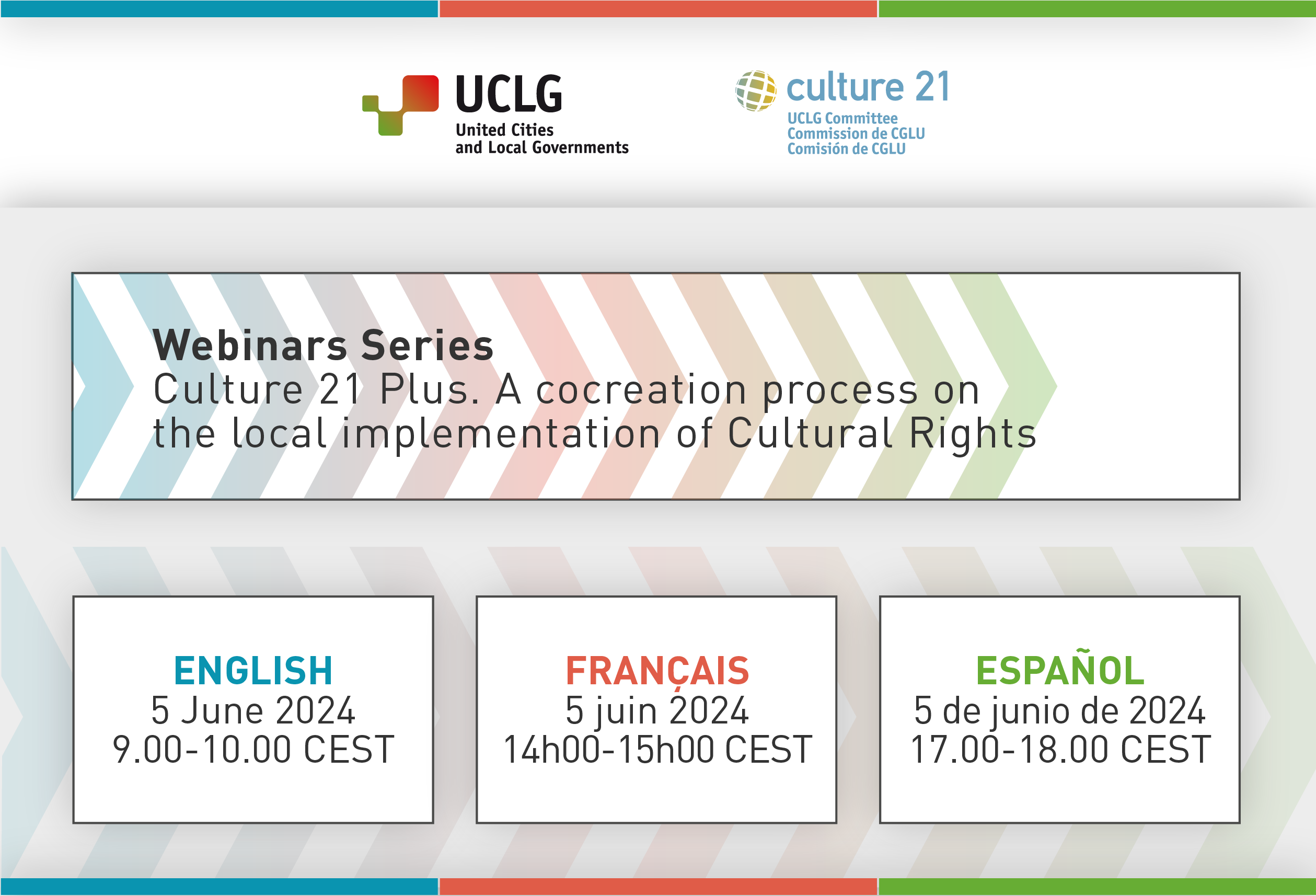 Série de webinaires : Culture 21 Plus