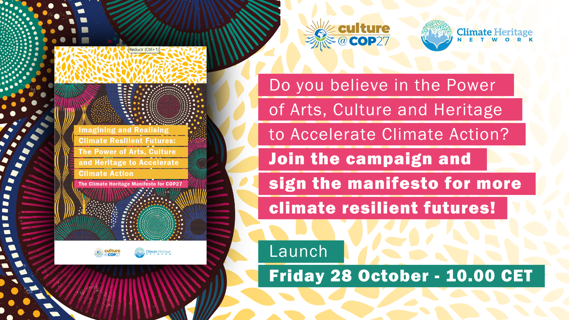 imatge "manifesto on culture and climate towards COP 27"