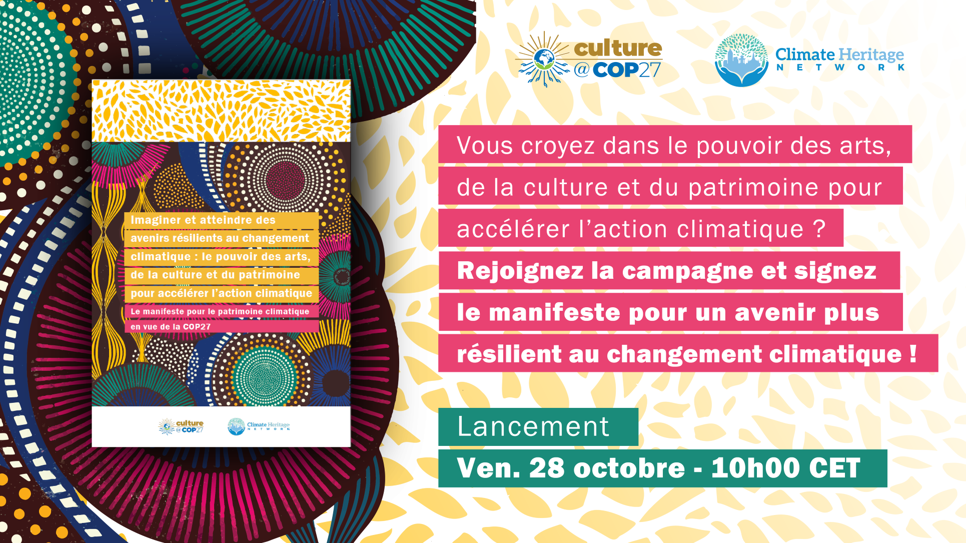 imatge "MANIFESTE SUR LA CULTURE ET LE CLIMAT EN PERSPECTIVE DE LA COP 27"
