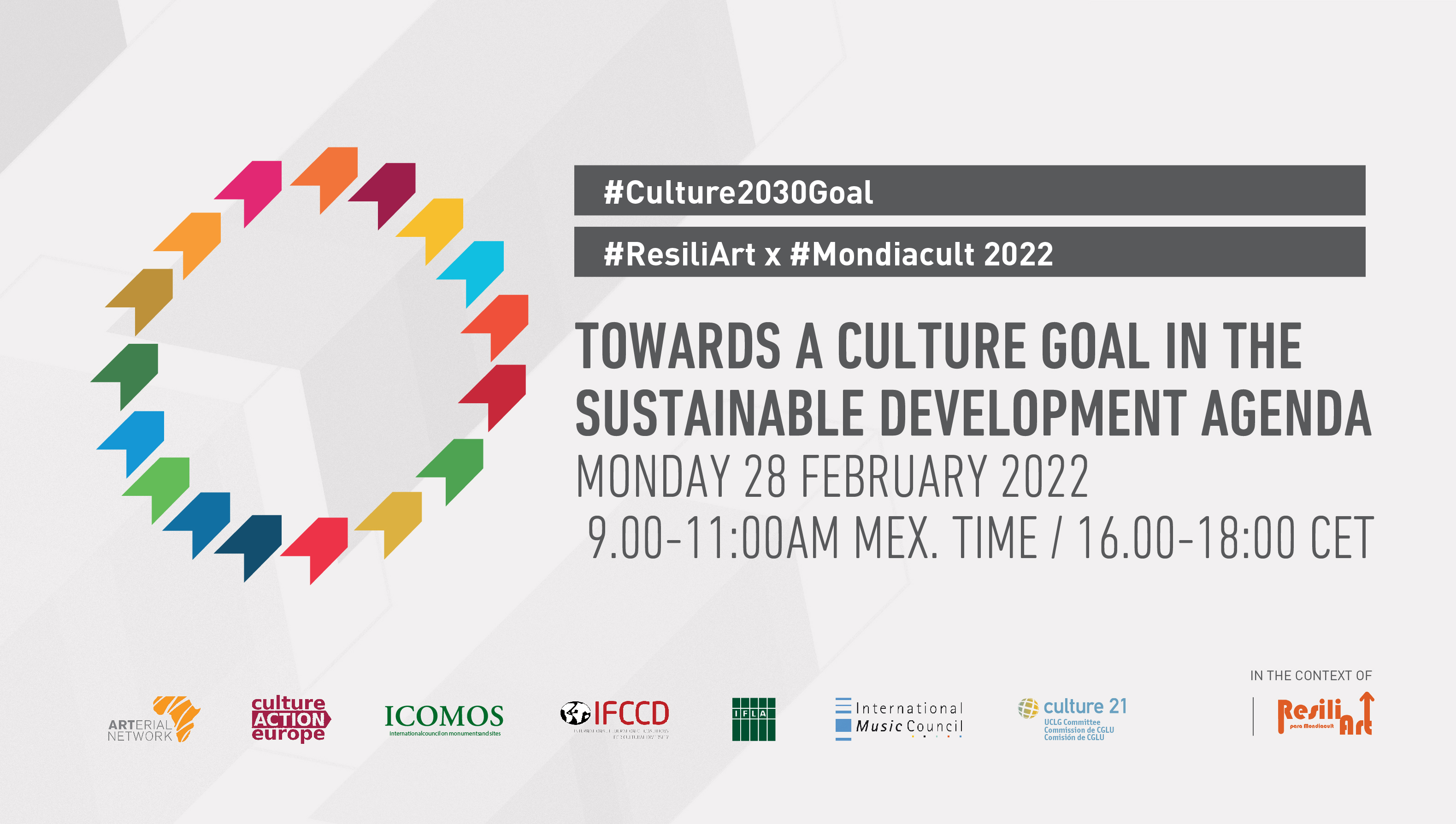 imatge "towards a culture goal in the sustainable development agenda"