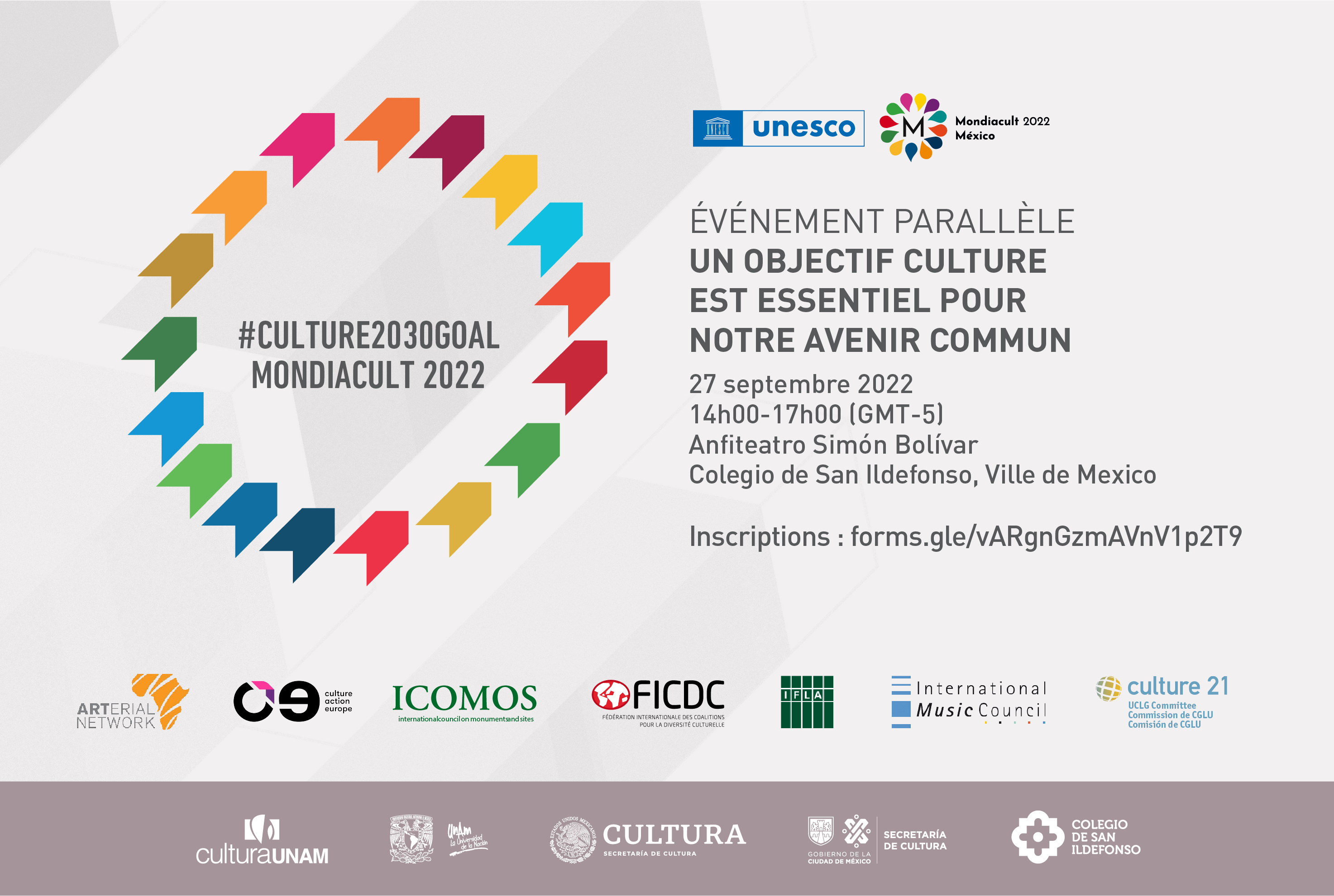 Un objectif culture est essentiel pour notre avenir commun