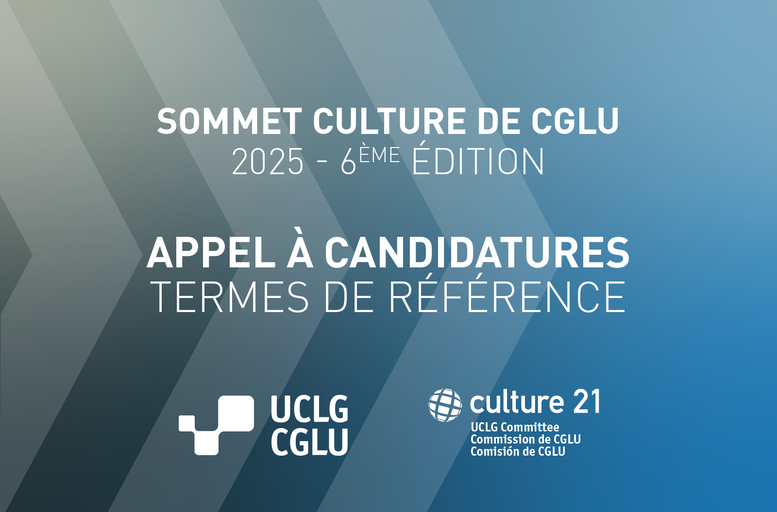 Appel à candidatures pour accueillir le Sommet Culture de CGLU en 2025