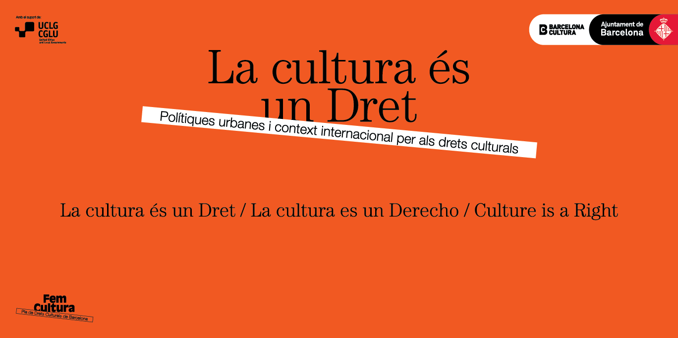 "Culture is a Right" Round table in Barcelona