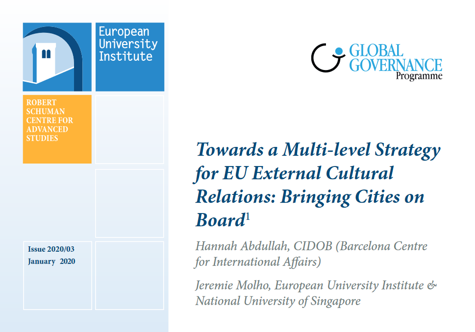 Towards a multi-level strategy for EU external cultural relations : bringing cities on board