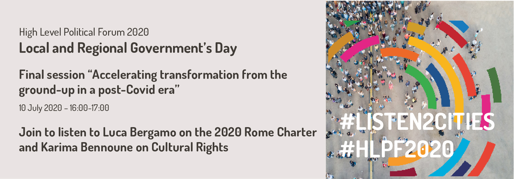 Cultural Rights at HLPF 2020