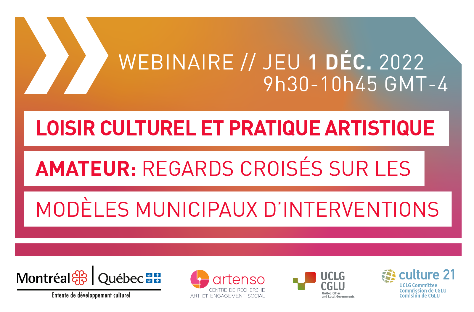 Webinaire à Montréal