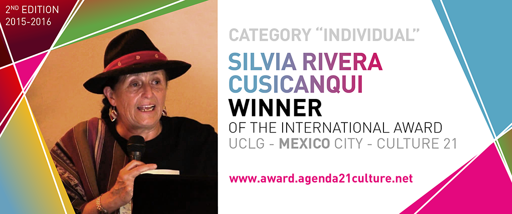 SILVIA RIVERA CUSICANQUI Banner