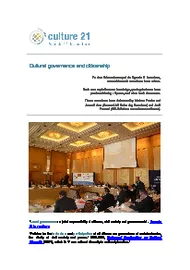 imatge "Cultural governance and citizenship"