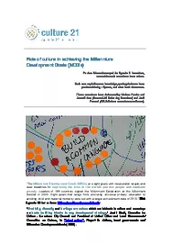 imatge "Role of culture in achieving the Millennium Development Goals"