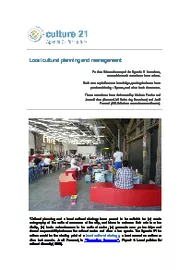 imatge " Local cultural planning and management"