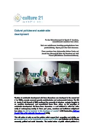 imatge "Cultural policies and sustainable development"