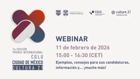 Banner of the Webinar on the Award in Spanish