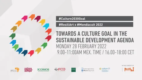 ResiliArt x Mondiacult, por la campaña #culture2030goal