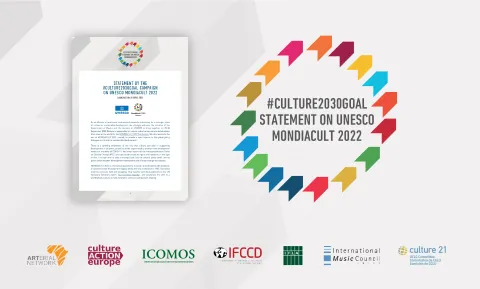 #culture2030goal Statement on UNESCO Mondiacult 2022