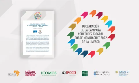 Declaración de la campaña #culture2030goal sobre Mondiacult 2022 de la UNESCO