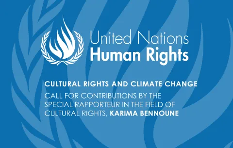 Call on Cultural Rights and Climate Change